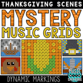 Thanksgiving Mystery Music Grids - Dynamics Digital Resources